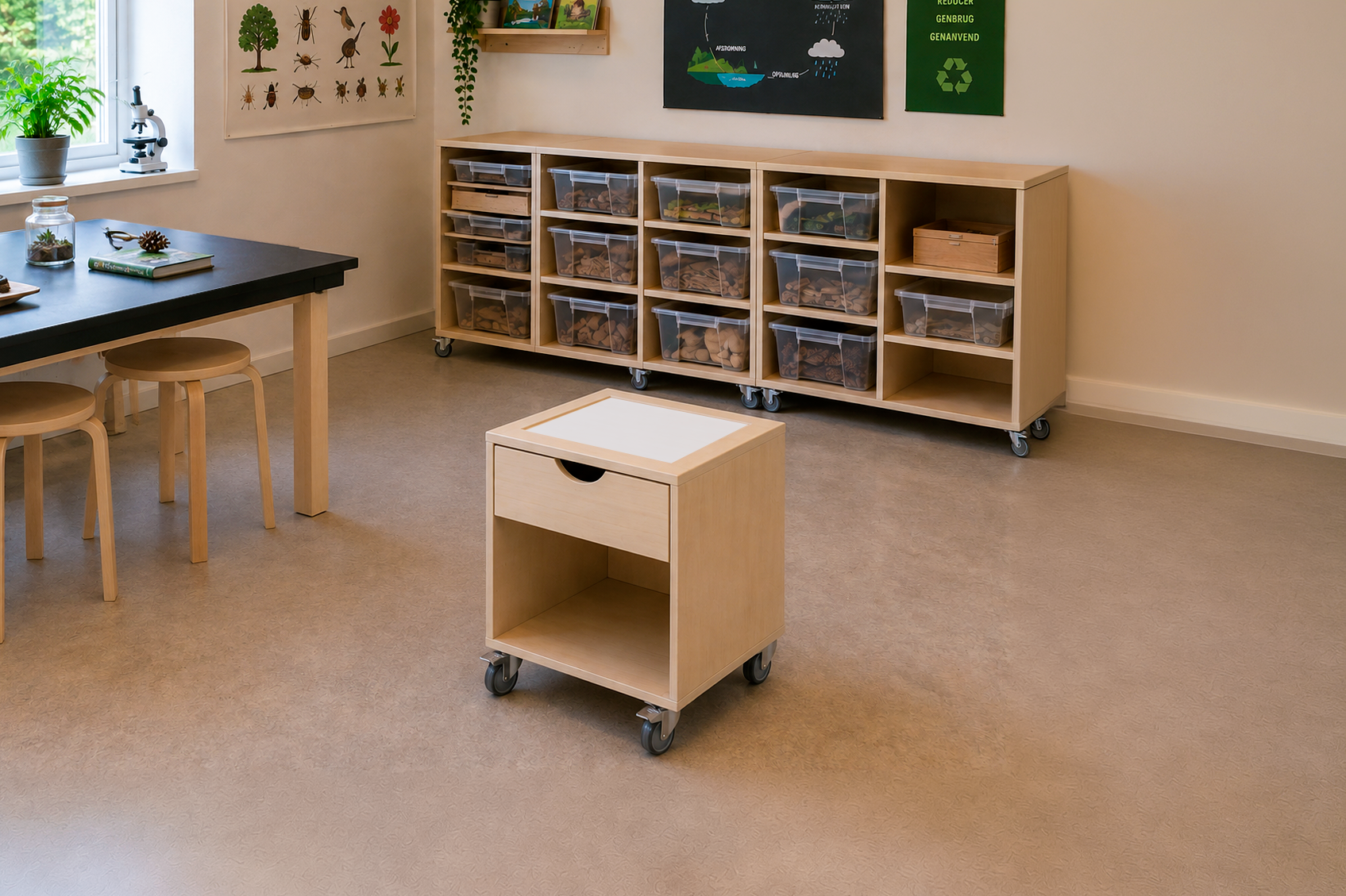 Kubusreoler med optiske linser_miljø